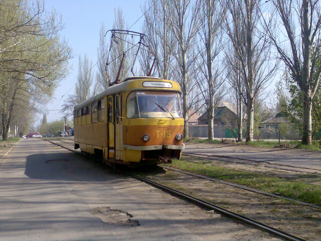 Донецк, Tatra T3SU (2-door) № Т-15 Донецк, Tatra T3SU (2-door) № Т-15