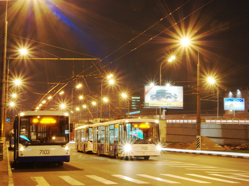 Moskwa, Trolza-5265.00 “Megapolis” Nr 7103; Moskwa, Trolza-5265.00 “Megapolis” Nr 7106