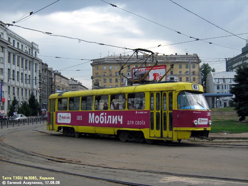Harkiv, Tatra T3SU (2-door) Br. 3085 Harkiv, Tatra T3SU (2-door) Br. 3085