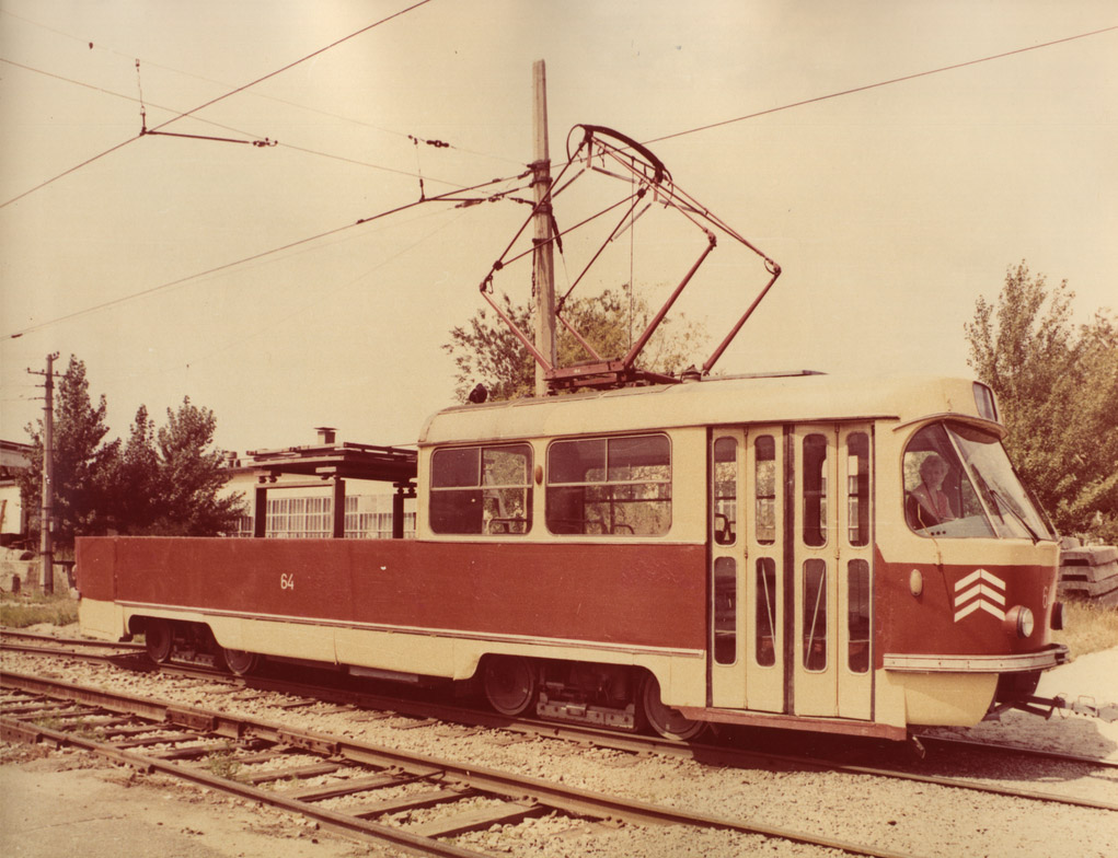 Волгоград, Tatra T3SU (двухдверная) № 64; Волгоград — Депо: [5] Трамвайное депо № 5