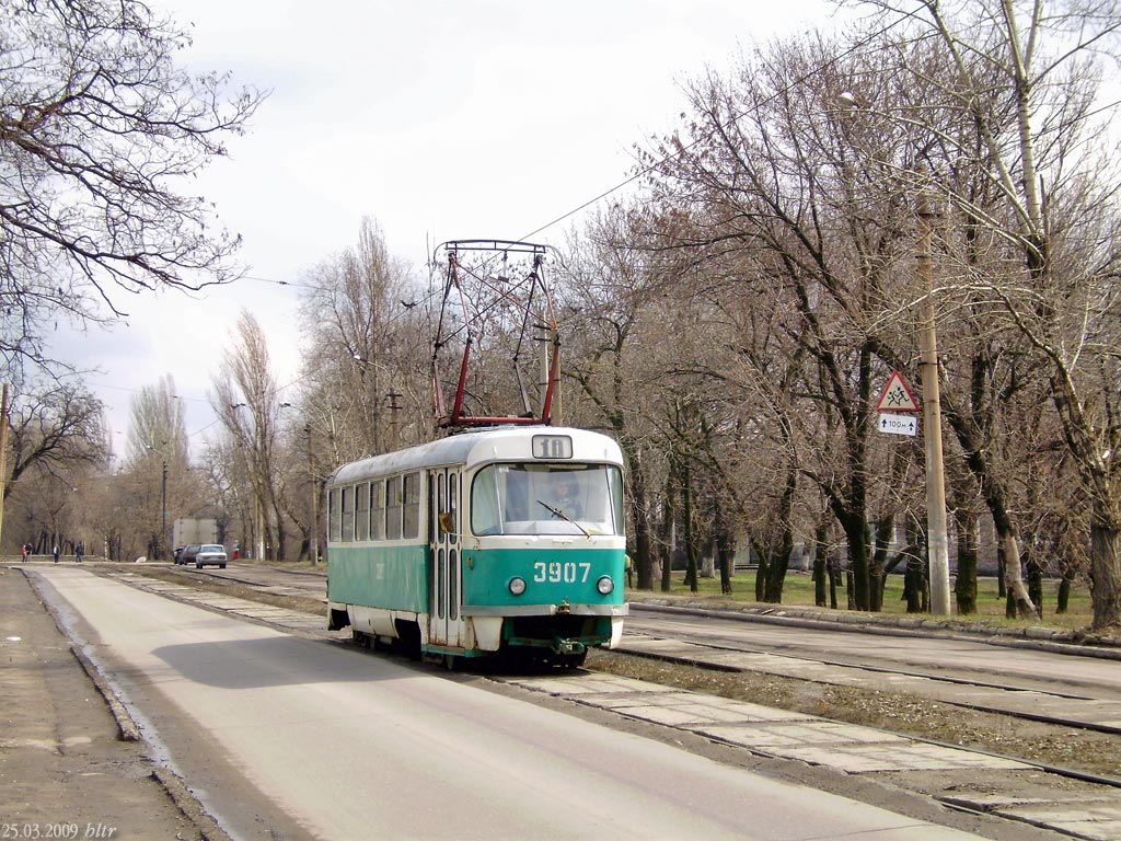 Донецк, Tatra T3SU (двухдверная) № 3907
