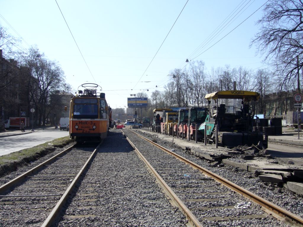 Saint-Petersburg — Track repairs