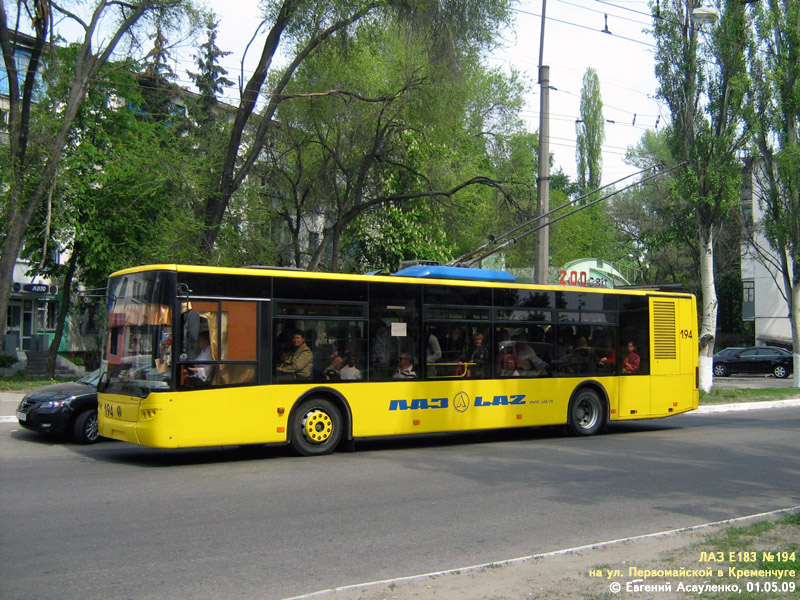 Кременчуг, ЛАЗ E183D1 № 194