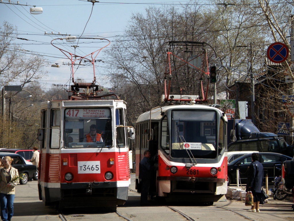 Nizhny Novgorod, 71-605A № 3465; Nizhny Novgorod, Tatra T3SU GOH TRZ № 2681
