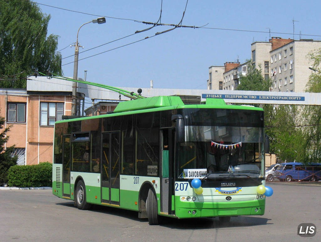 Луцк, Богдан Т50110 № 207; Луцк — Покатушки на «Богдане» Т501.10 № 207, 02.05.2009