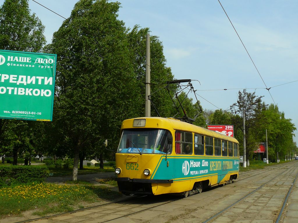 Каменское, Tatra T3SU № 662