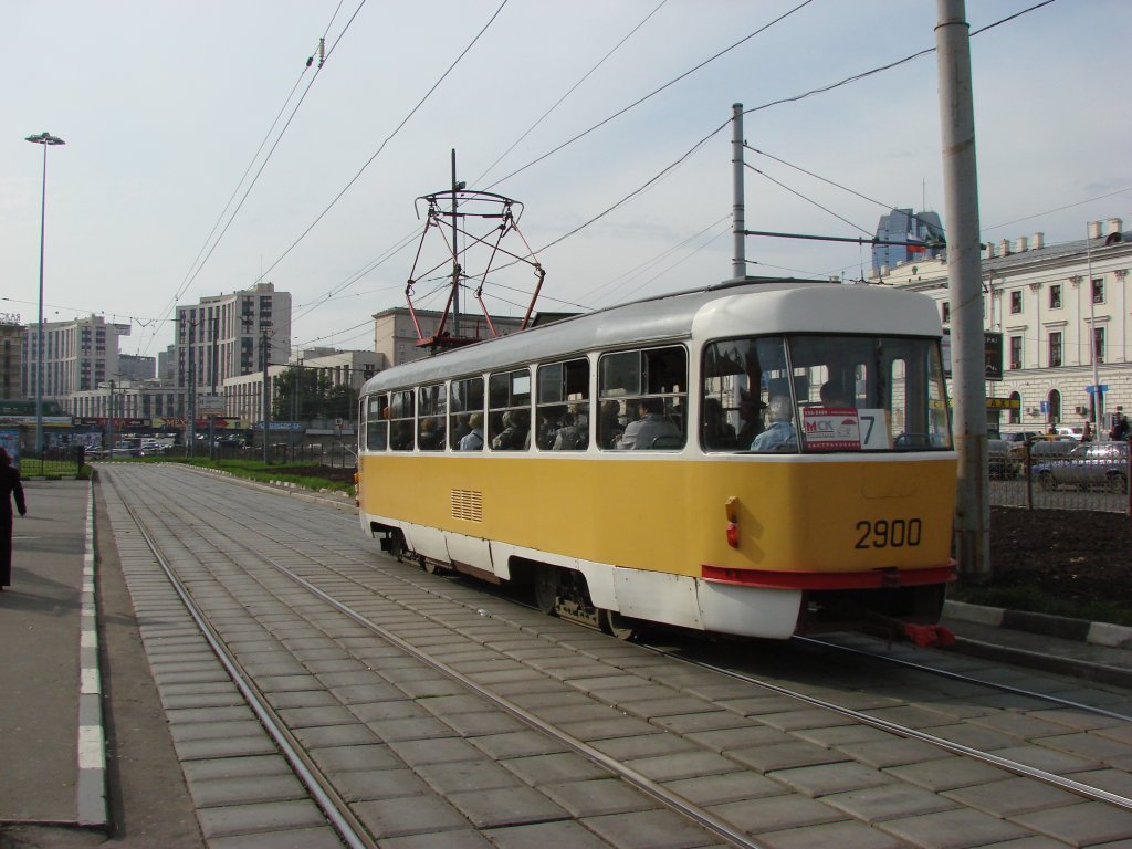 Москва, Tatra T3SU № 2900