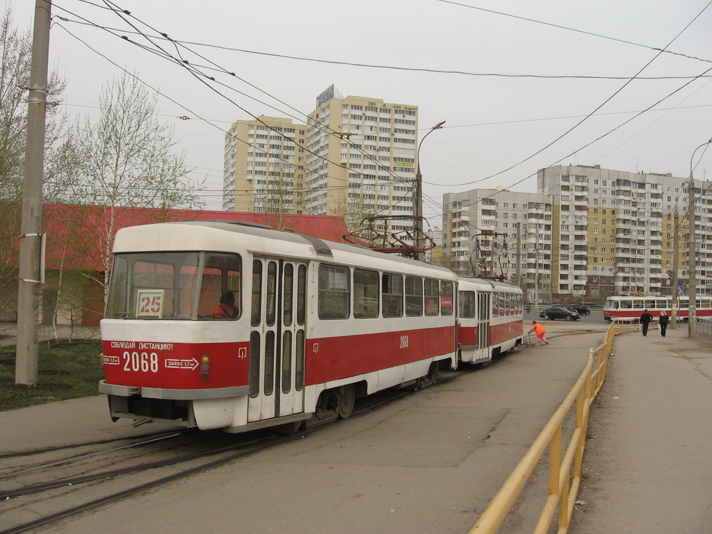 Самара, Tatra T3SU (двухдверная) № 2068; Самара — Конечные станции и кольца (трамвай)