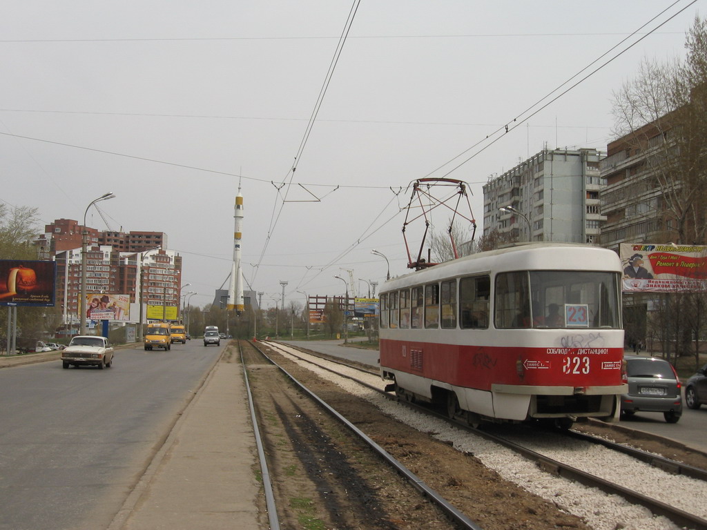 Самара, Tatra T3SU № 823; Самара — Трамвайные линии