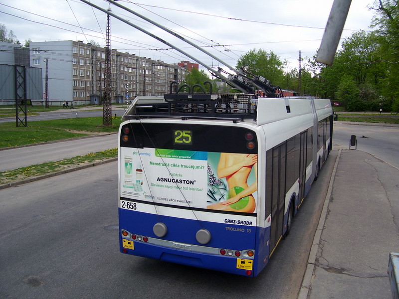 Рига, Solaris Trollino III 18 Ganz-Škoda № 2-658