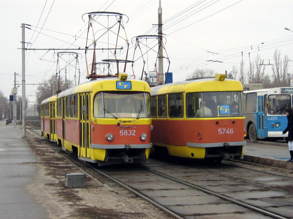 Волгоград, Tatra T3SU № 5832; Волгоград — Трамвайные линии: [5] Пятое депо — Скоростной трамвай