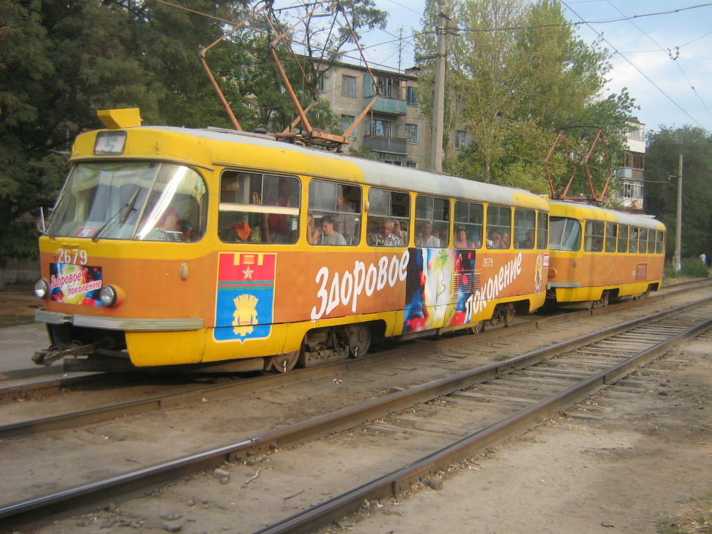 Волгоград, Tatra T3SU (двухдверная) № 2679; Волгоград, Tatra T3SU (двухдверная) № 2678