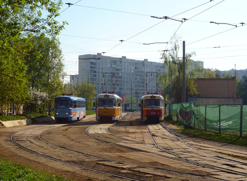 Москва, МТТЧ № 3382; Москва, МТТЧ № 3393; Москва, МТТЧ № 3401; Москва — Конечные станции и кольца