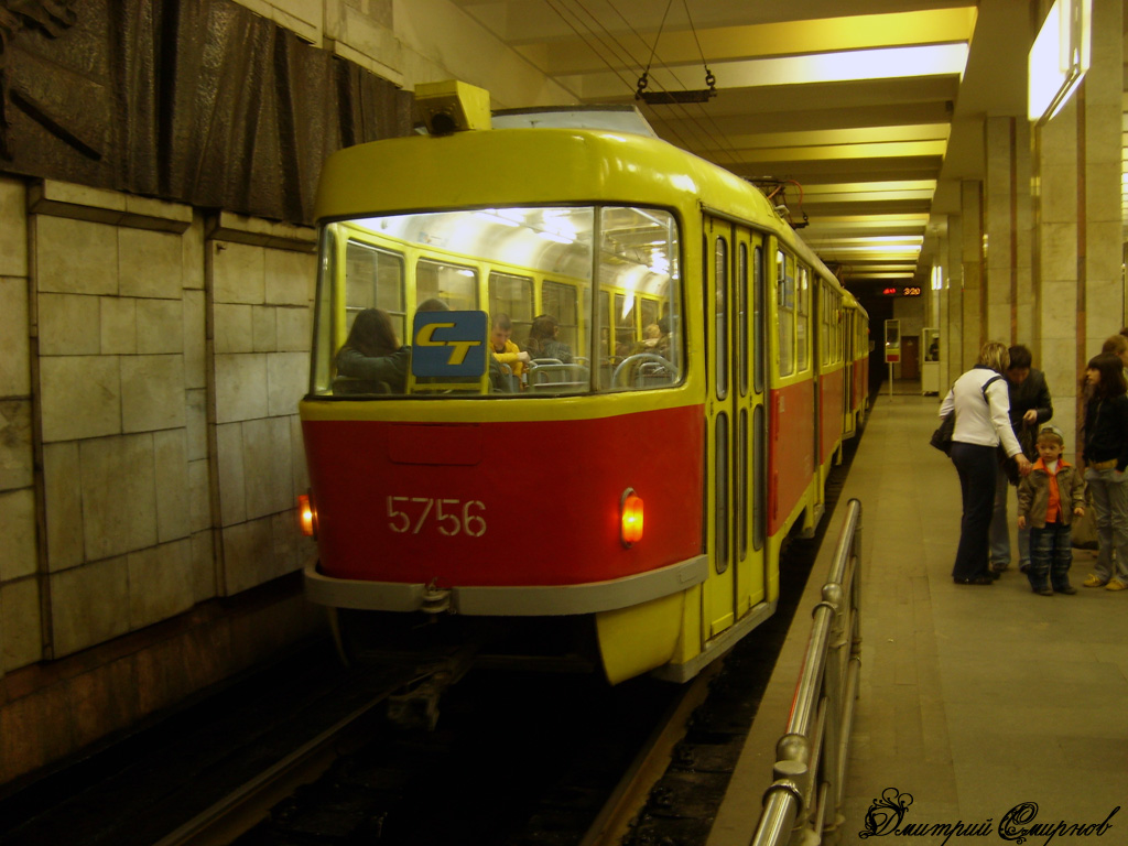 Волгоград, Tatra T3SU № 5755; Волгоград, Tatra T3SU № 5756; Волгоград — Трамвайные линии: [5] Пятое депо — Скоростной трамвай