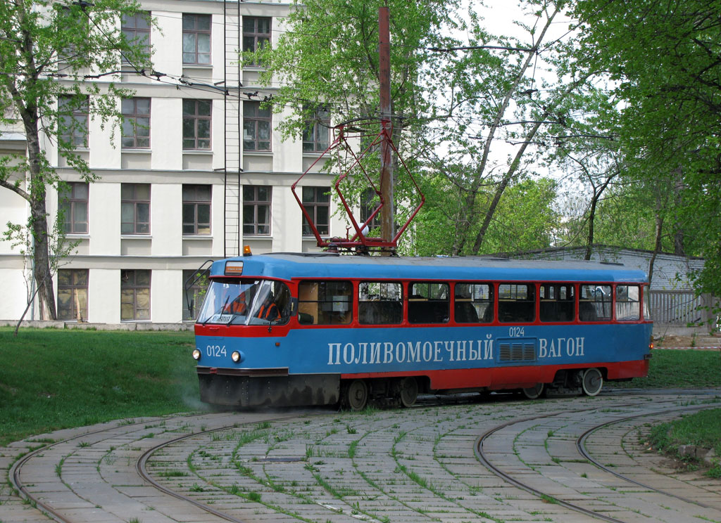 Москва, Tatra T3SU (двухдверная) № 0124