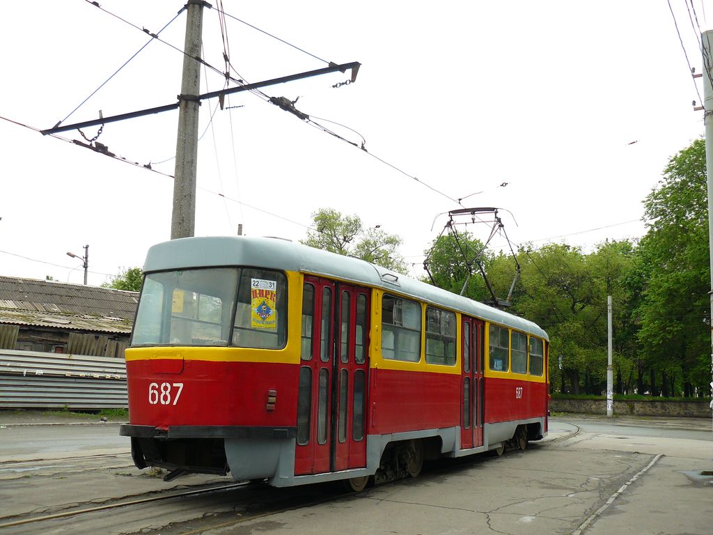 Каменское, Tatra T3SU № 687