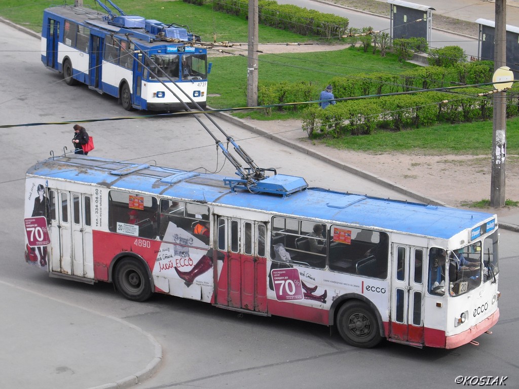 Санкт-Петербург, ЗиУ-682В-012 [В0А] № 4890