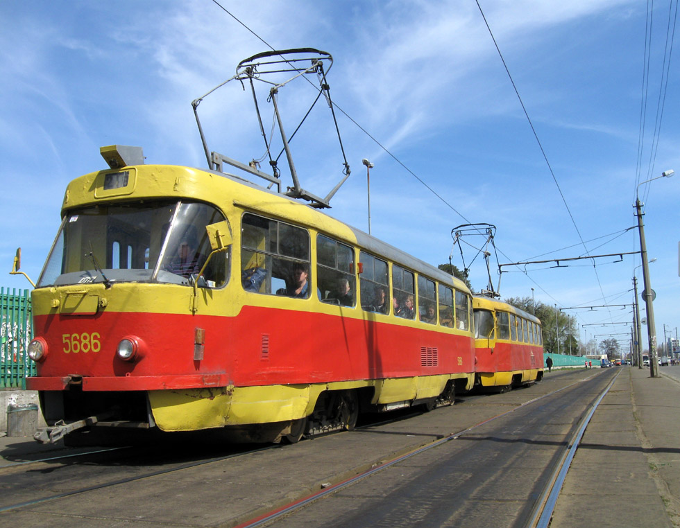 Киев, Tatra T3SU № 5686
