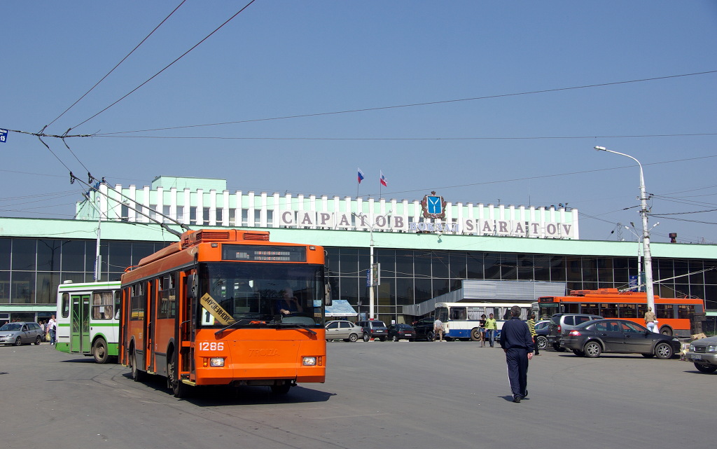 Саратов, Тролза-5275.05 «Оптима» № 1286; Саратов — Конечные станции и разворотные кольца Саратов, Тролза-5275.05 «Оптима» № 1286; Саратов — Конечные станции и разворотные кольца