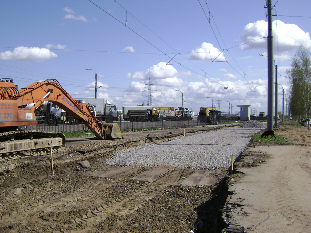Saint-Petersburg — Track repairs