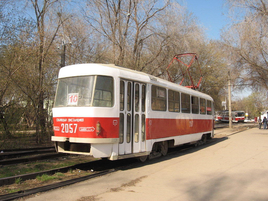 Самара, Tatra T3SU (двухдверная) № 2057; Самара — Конечные станции и кольца (трамвай)