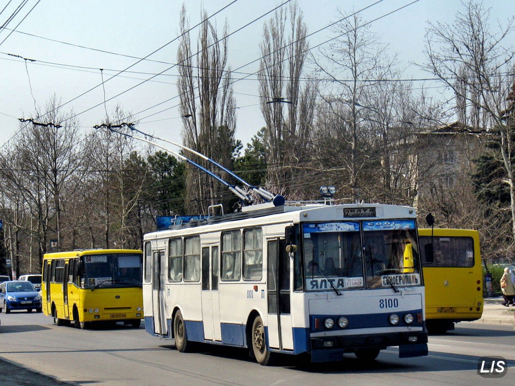 Кримски тролейбус, Škoda 14Tr89/6 № 8100
