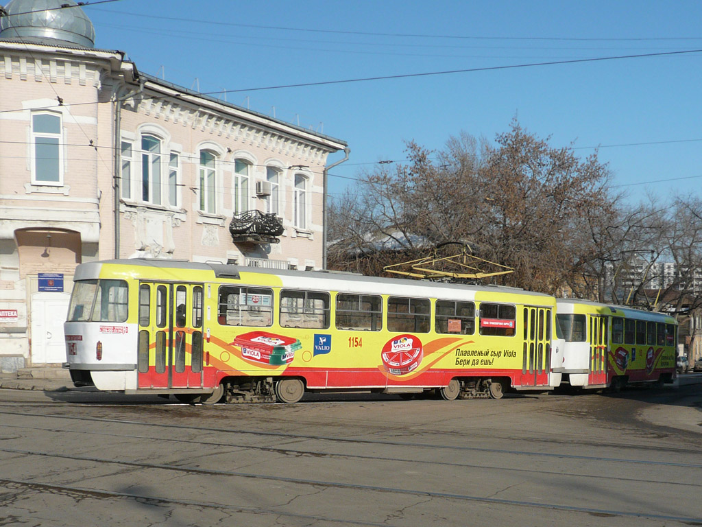 Самара, Tatra T3SU (двухдверная) № 1154