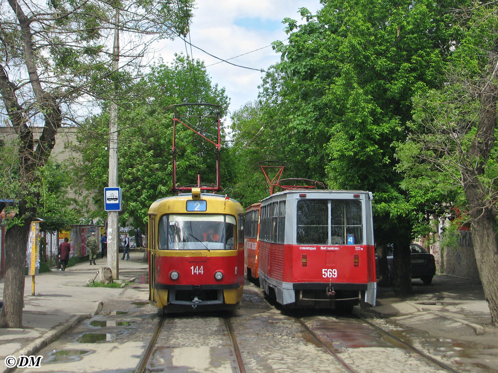 Краснодар, Tatra T3SU № 144; Краснодар, 71-605 (КТМ-5М3) № 569