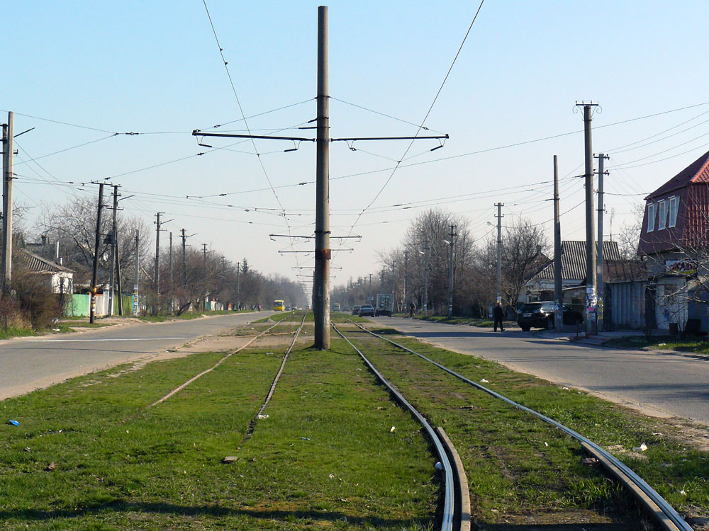 Dnipro — Tram network — right-bank part