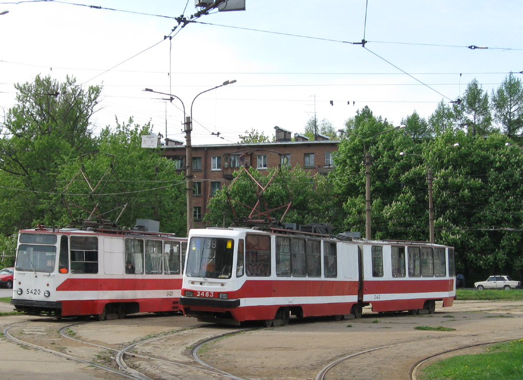 Санкт-Петербург, ЛМ-68М № 5420; Санкт-Петербург, ЛВС-86К-М № 3463