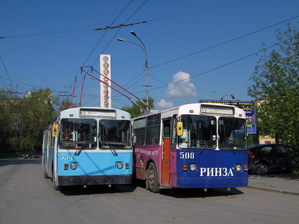 Екатеринбург, БТЗ-5201 № 354; Екатеринбург — Конечные станции и разворотные кольца