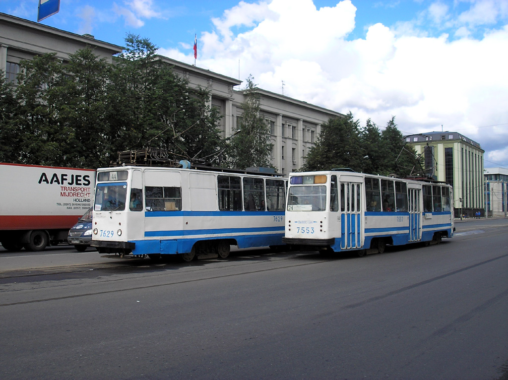 Санкт Петербург, ЛМ-68М № 7629; Санкт Петербург, ЛМ-68М № 7553