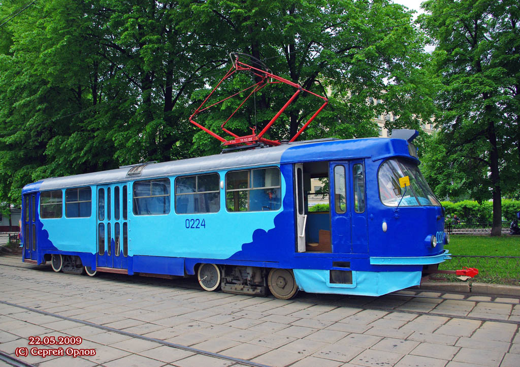 Москва, Tatra T3SU № 0224