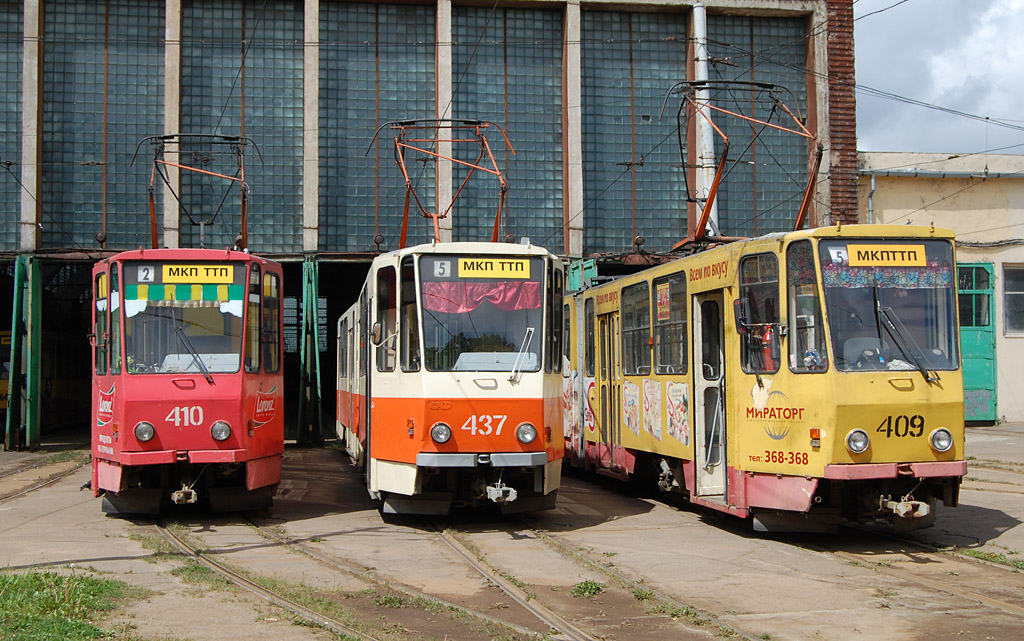 Kaliningrad, Tatra KT4SU # 410; Kaliningrad, Tatra KT4SU # 437; Kaliningrad, Tatra KT4SU # 409