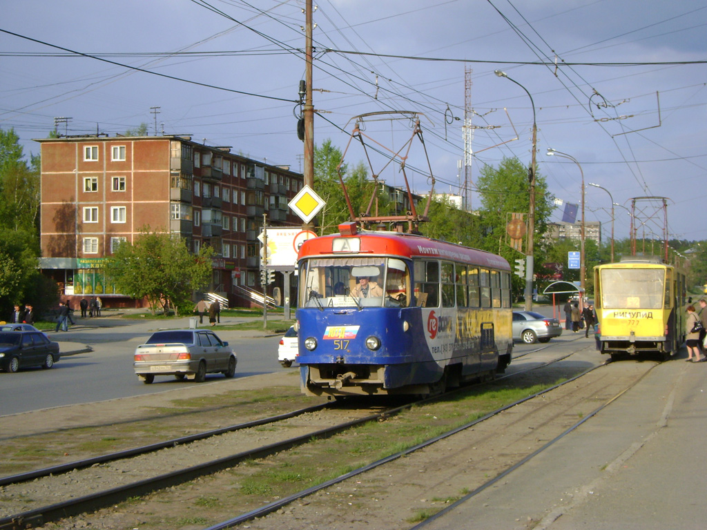Екатеринбург, Tatra T3SU (двухдверная) № 517