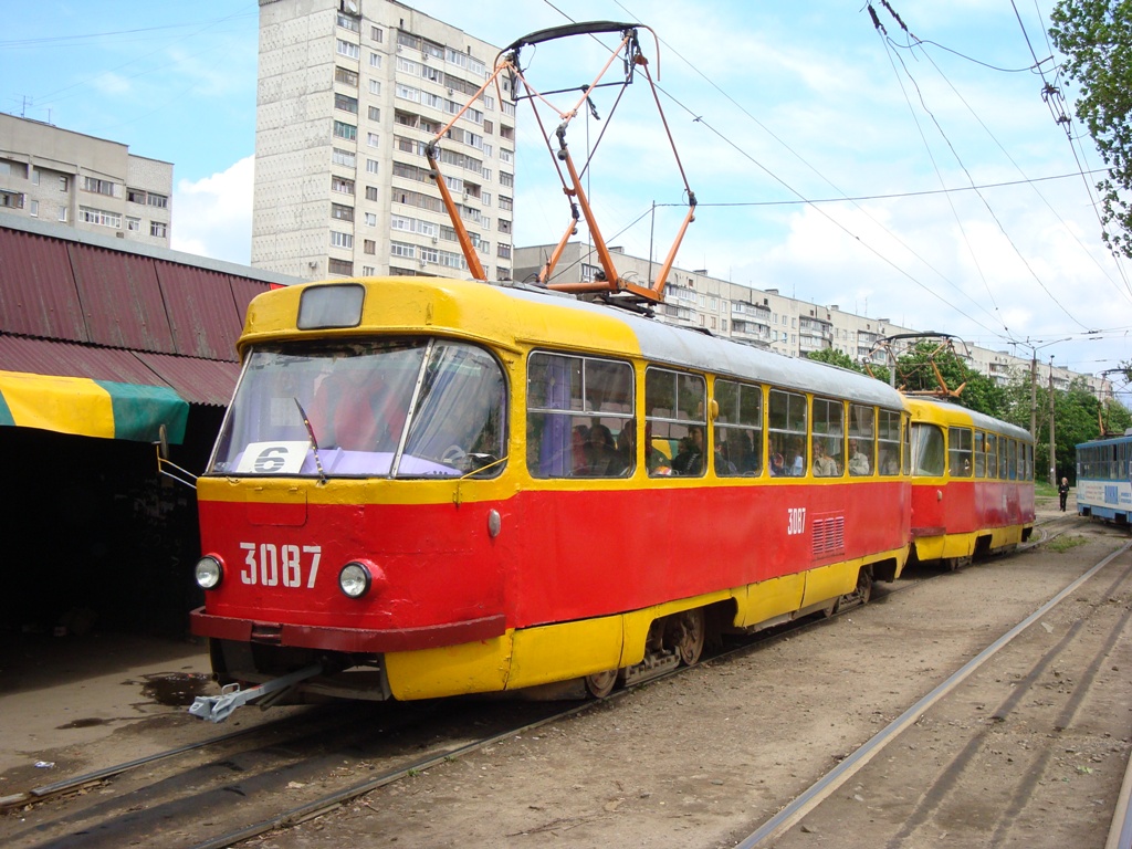 Харьков, Tatra T3SU (двухдверная) № 3087