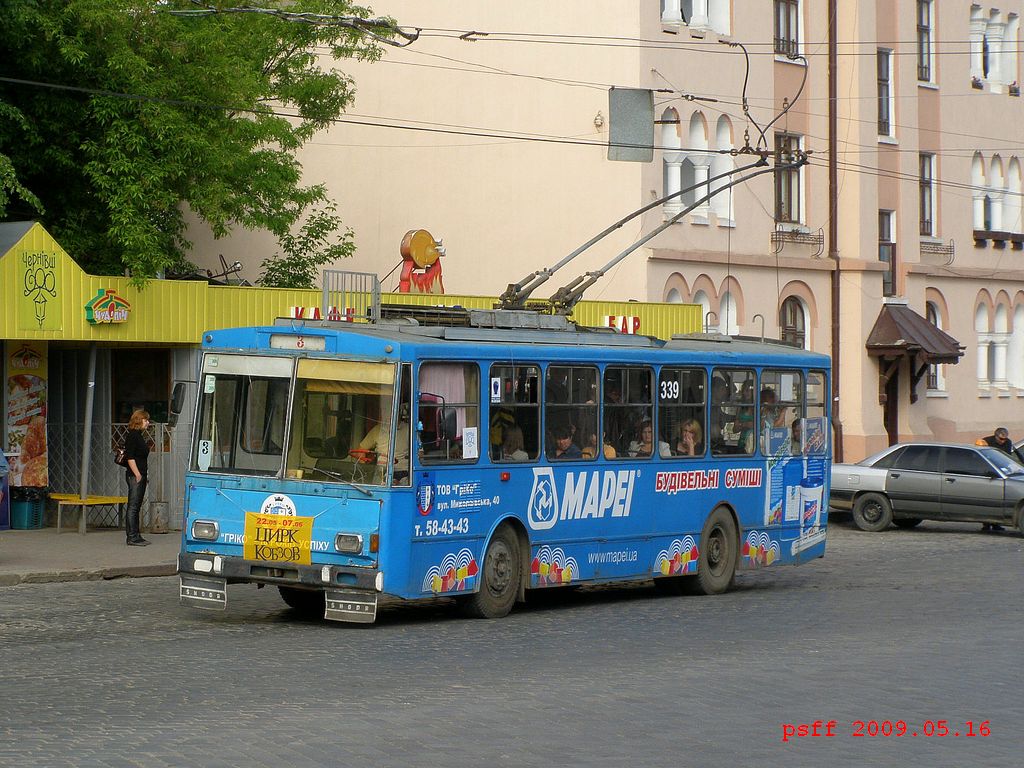 Черновцы, Škoda 14Tr07 № 339