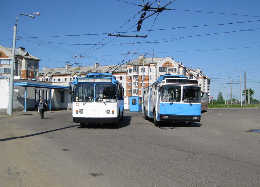 Витебск, АКСМ 101М № 103; Витебск, АКСМ 101М № 111; Витебск — Конечные остановки/диспетчерские станции