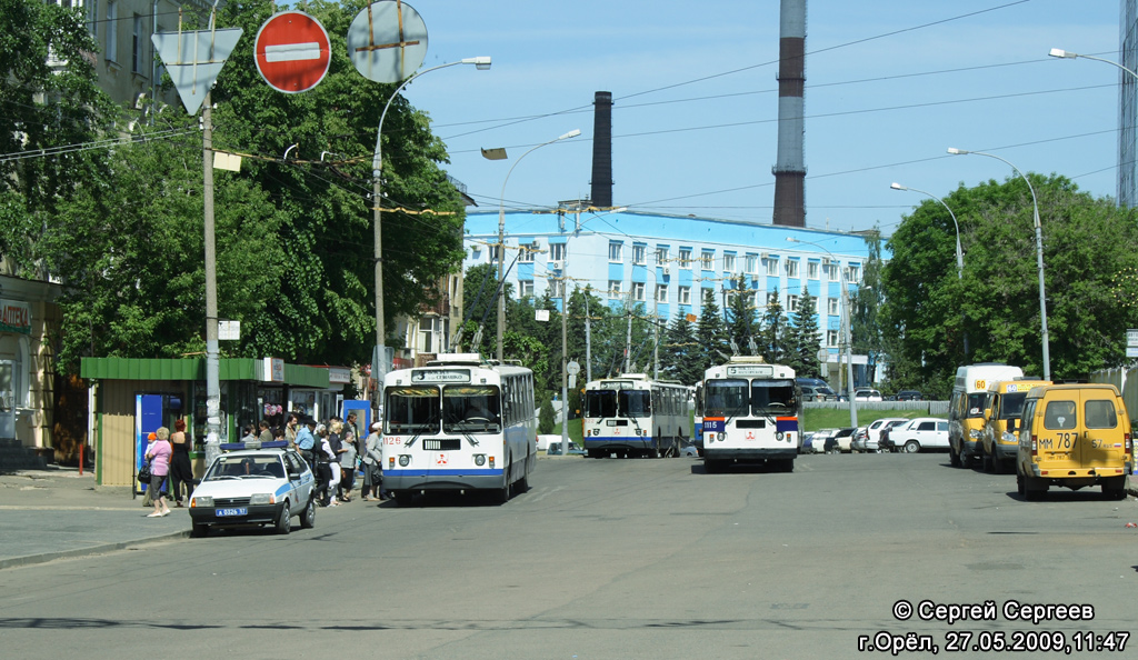 Орёл, ЗиУ-682Г-016  [Г0М] № 1126; Орёл, ЗиУ-682Г-016  [Г0М] № 1115; Орёл — Конечные станции и разворотные кольца