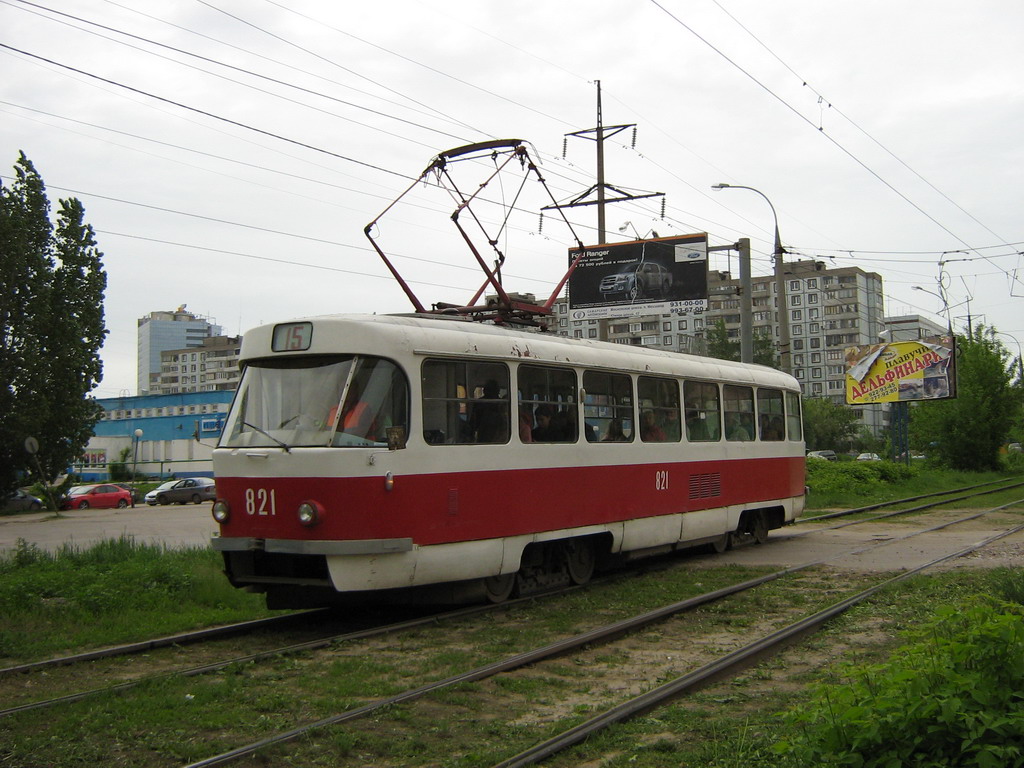 Самара, Tatra T3SU № 821