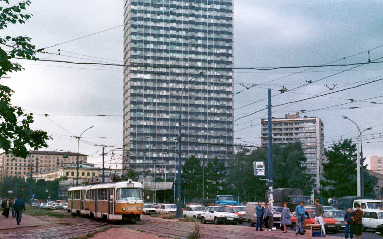 Москва, Tatra T3SU № 5505
