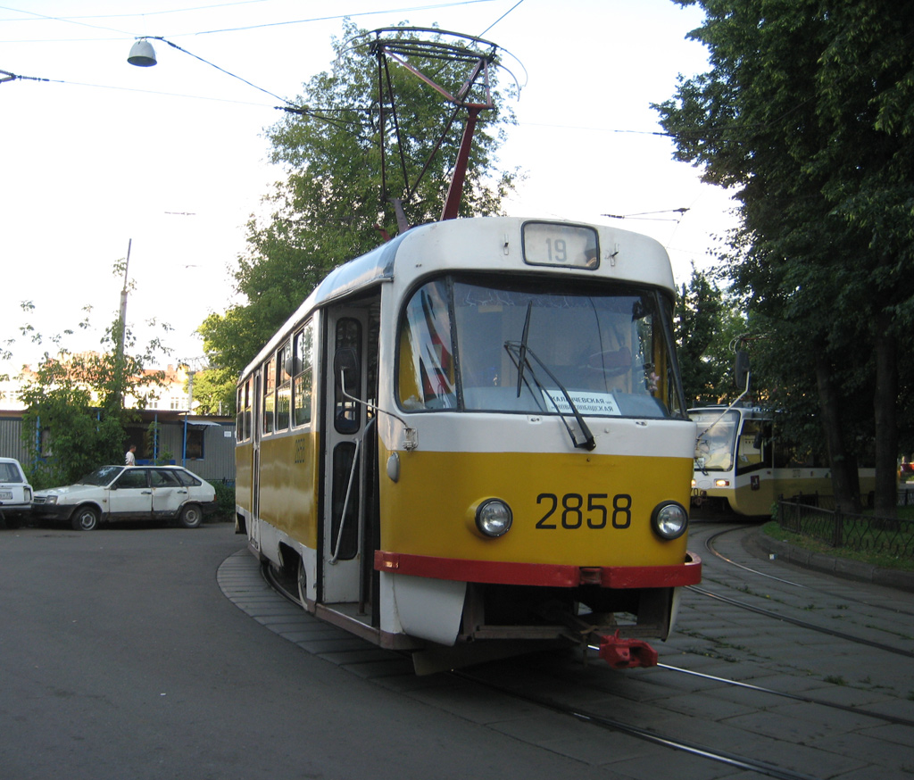 Москва, Tatra T3SU № 2858