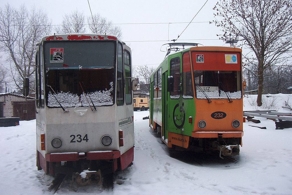 Liepaja, Tatra KT4SU № 234; Liepaja, Tatra KT4SU № 232