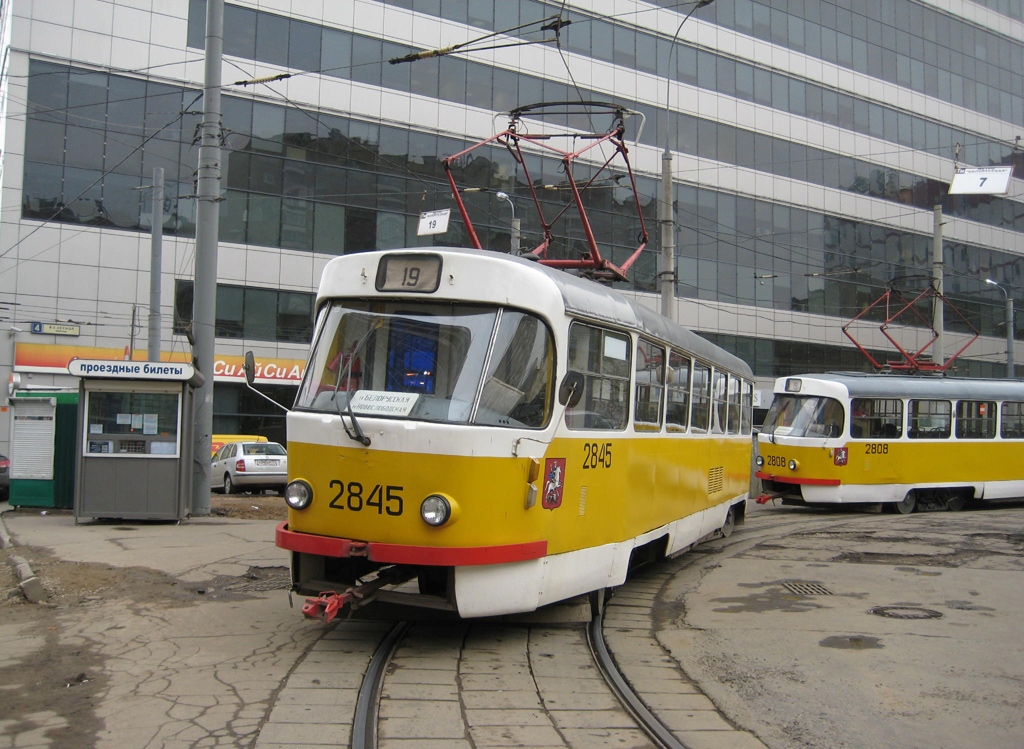 Москва, Tatra T3SU № 2845