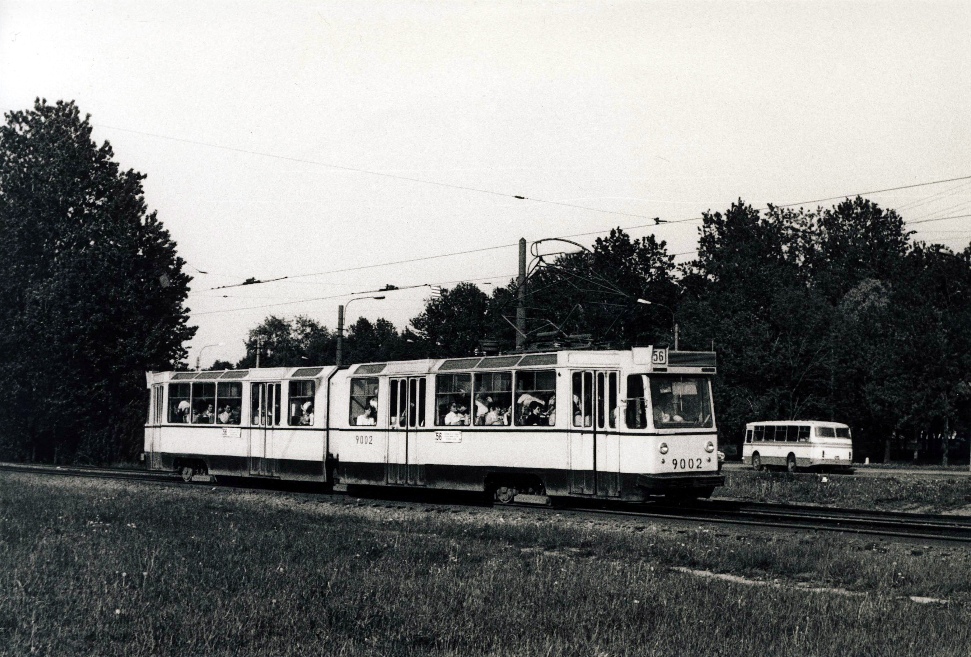 Санкт-Петербург, ЛВС-66 № 9002; Санкт-Петербург — Исторические фотографии трамвайных вагонов