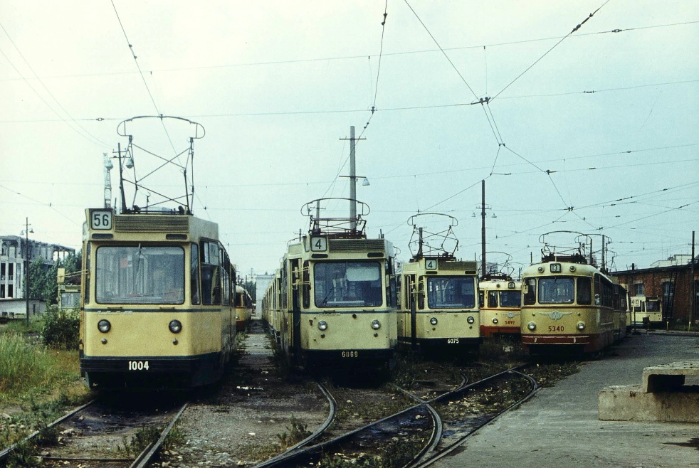 Saint-Petersburg, LVS-66 № 1004; Saint-Petersburg, LM-68 № 6069; Saint-Petersburg, LM-57 № 5340; Saint-Petersburg — Historic tramway photos