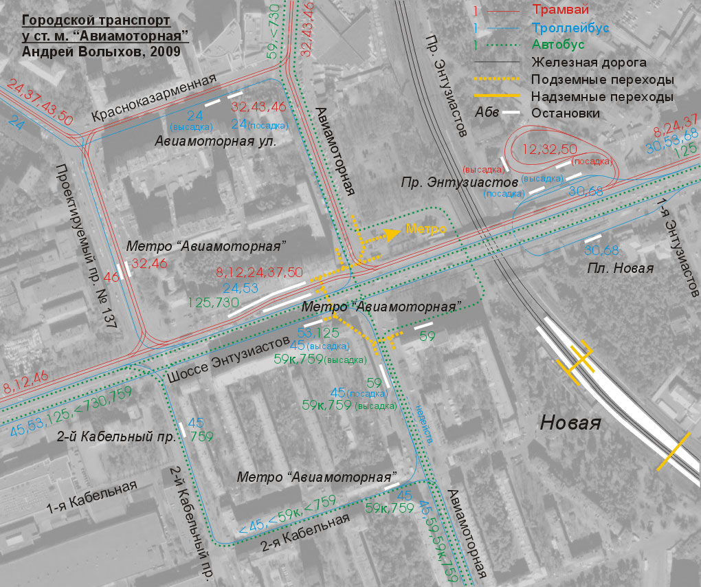 Москва — Схемы отдельных маршрутов