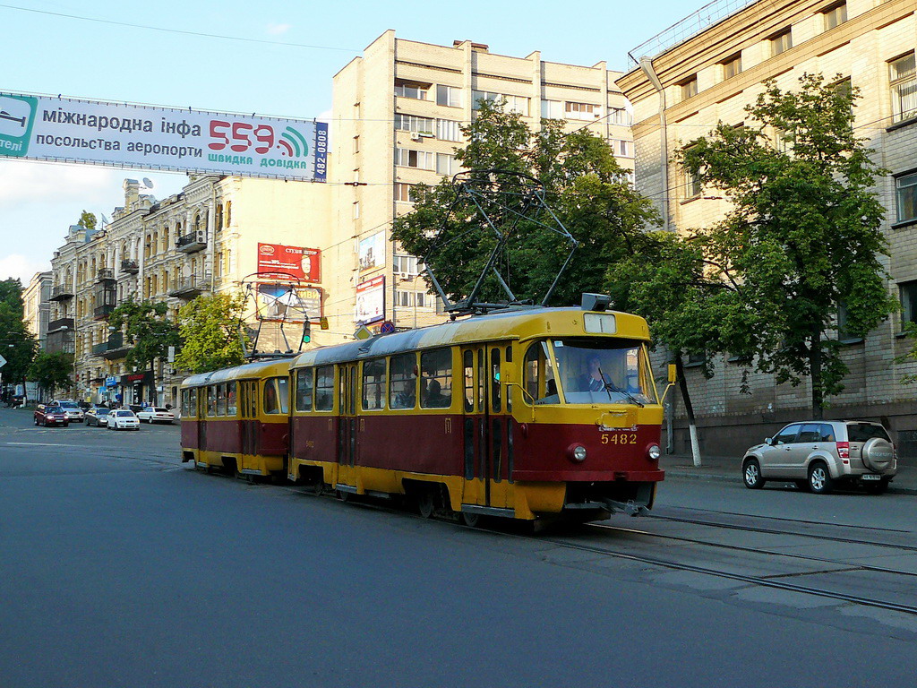 Киев, Tatra T3SU № 5482