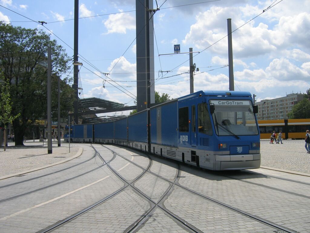 Дрезден, Schalker Eisenhütte CarGoTram № 2002; Дрезден — Грузовой трамвай «CarGoTram» (2001 — 2020)