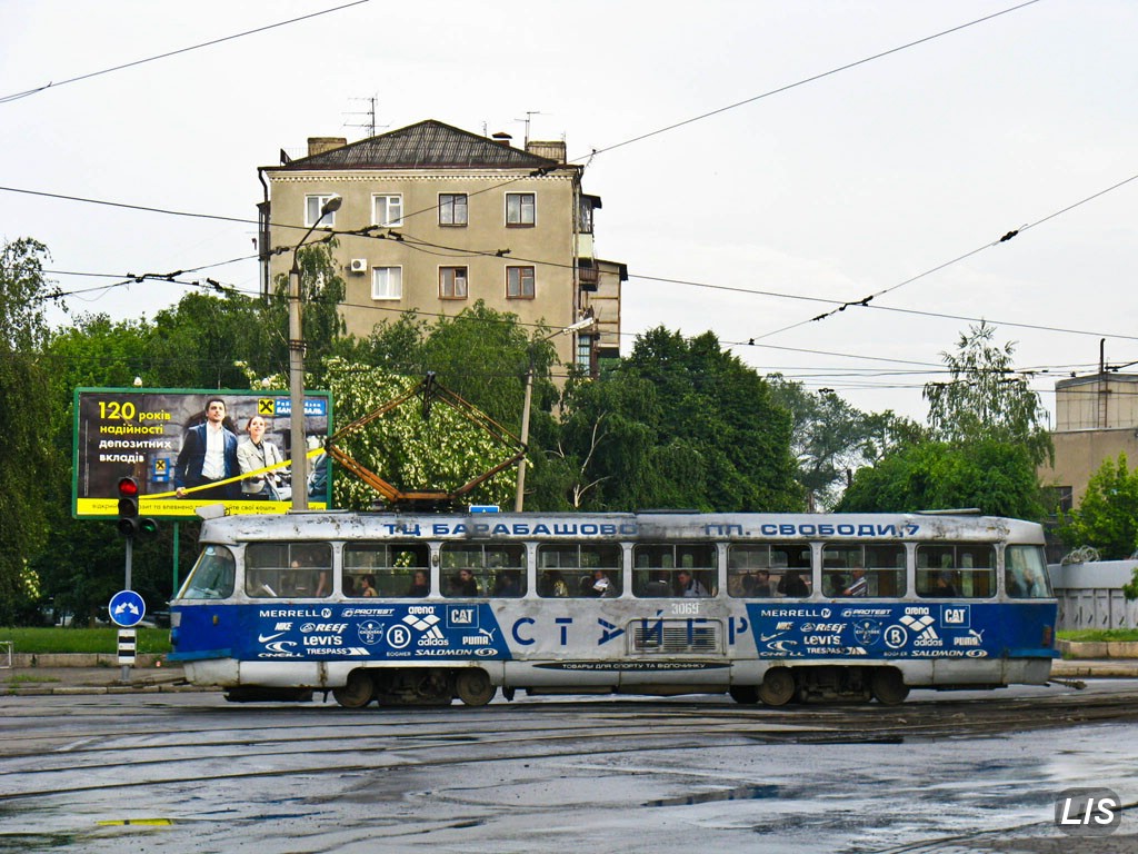Харьков, Tatra T3SU № 3069